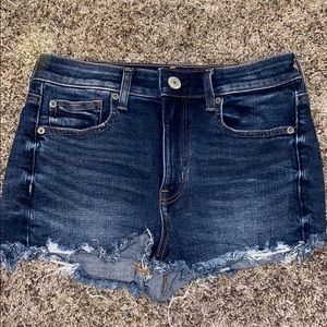 AE high rise jean shorts